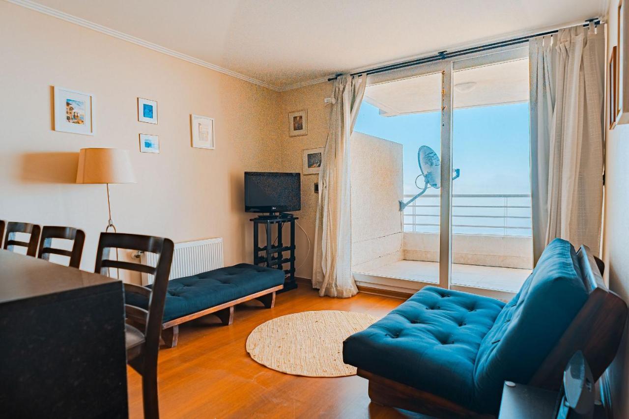 비냐델마르 Hermoso Departamento Con Insuperable Vista Al Mar 아파트 외부 사진