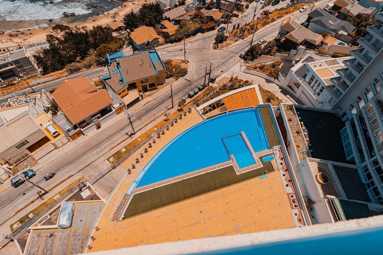 비냐델마르 Hermoso Departamento Con Insuperable Vista Al Mar 아파트 외부 사진