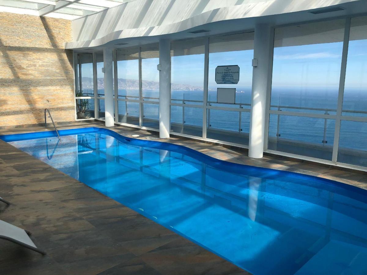 비냐델마르 Hermoso Departamento Con Insuperable Vista Al Mar 아파트 외부 사진