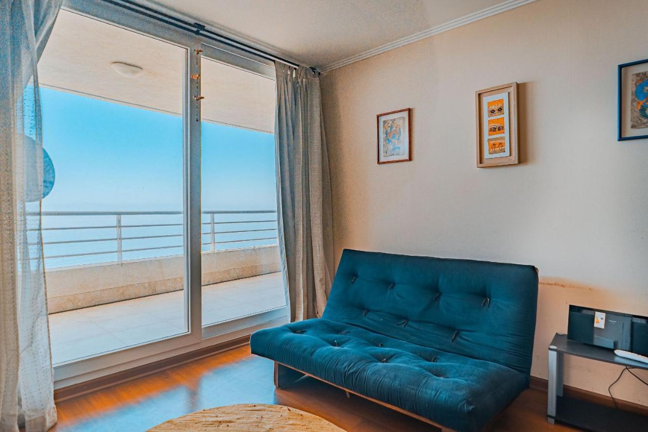 비냐델마르 Hermoso Departamento Con Insuperable Vista Al Mar 아파트 외부 사진