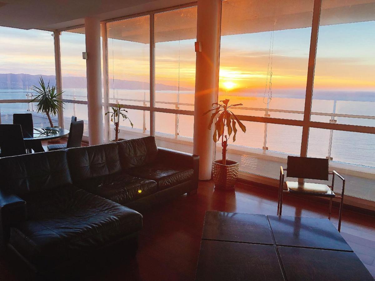 비냐델마르 Hermoso Departamento Con Insuperable Vista Al Mar 아파트 외부 사진