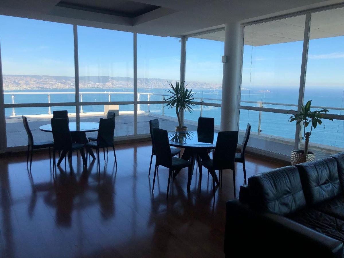 비냐델마르 Hermoso Departamento Con Insuperable Vista Al Mar 아파트 외부 사진