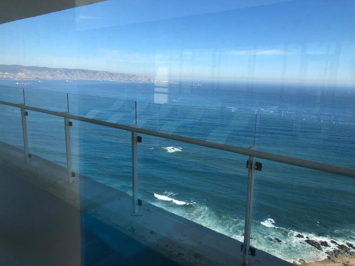 비냐델마르 Hermoso Departamento Con Insuperable Vista Al Mar 아파트 외부 사진